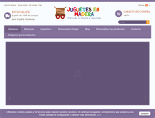 Tablet Screenshot of juguetesenmadera.com